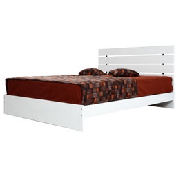 Hanah Home Somier Doble 140 Shiny White 145x205cm para Colchón 140x190cm Fabricado en Melamina Blanca Resistente